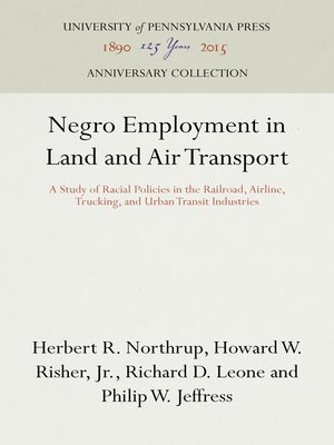 cover image of Negro Employment in Land and Air Transport
